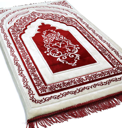 Modefa Prayer Rug Luxury Orthopedic Foam Prayer Rug - Rich Red