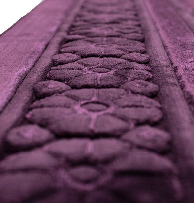 Modefa Prayer Rug Luxury Velvet Islamic Prayer Rug - Purple