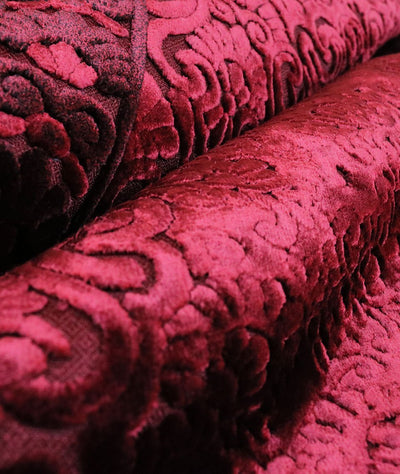 Luxury Velvet Islamic Prayer Rug - Red