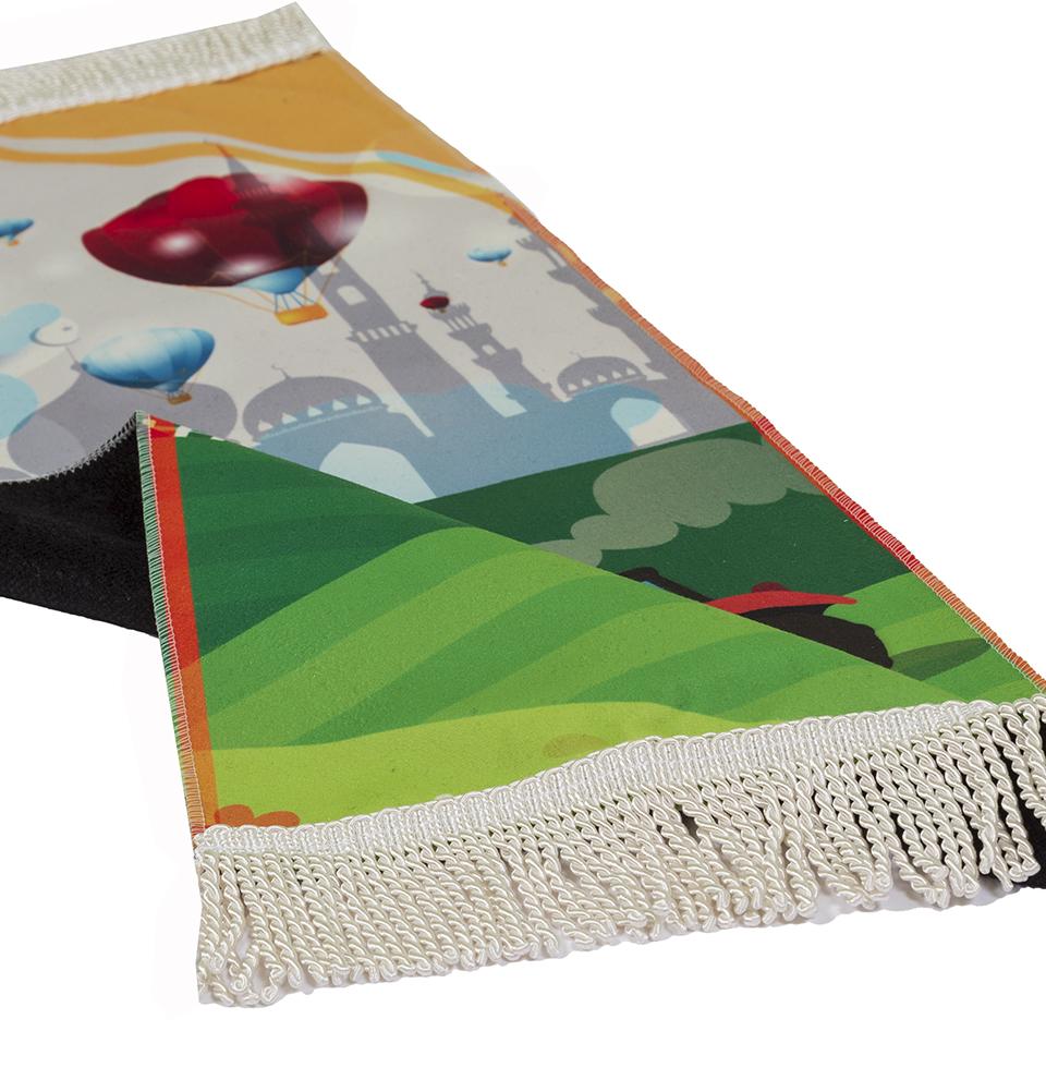 Modefa Prayer Rug Masjid Fields Child Size Islamic Prayer Rug - Fun Digital Print (Masjid Fields)