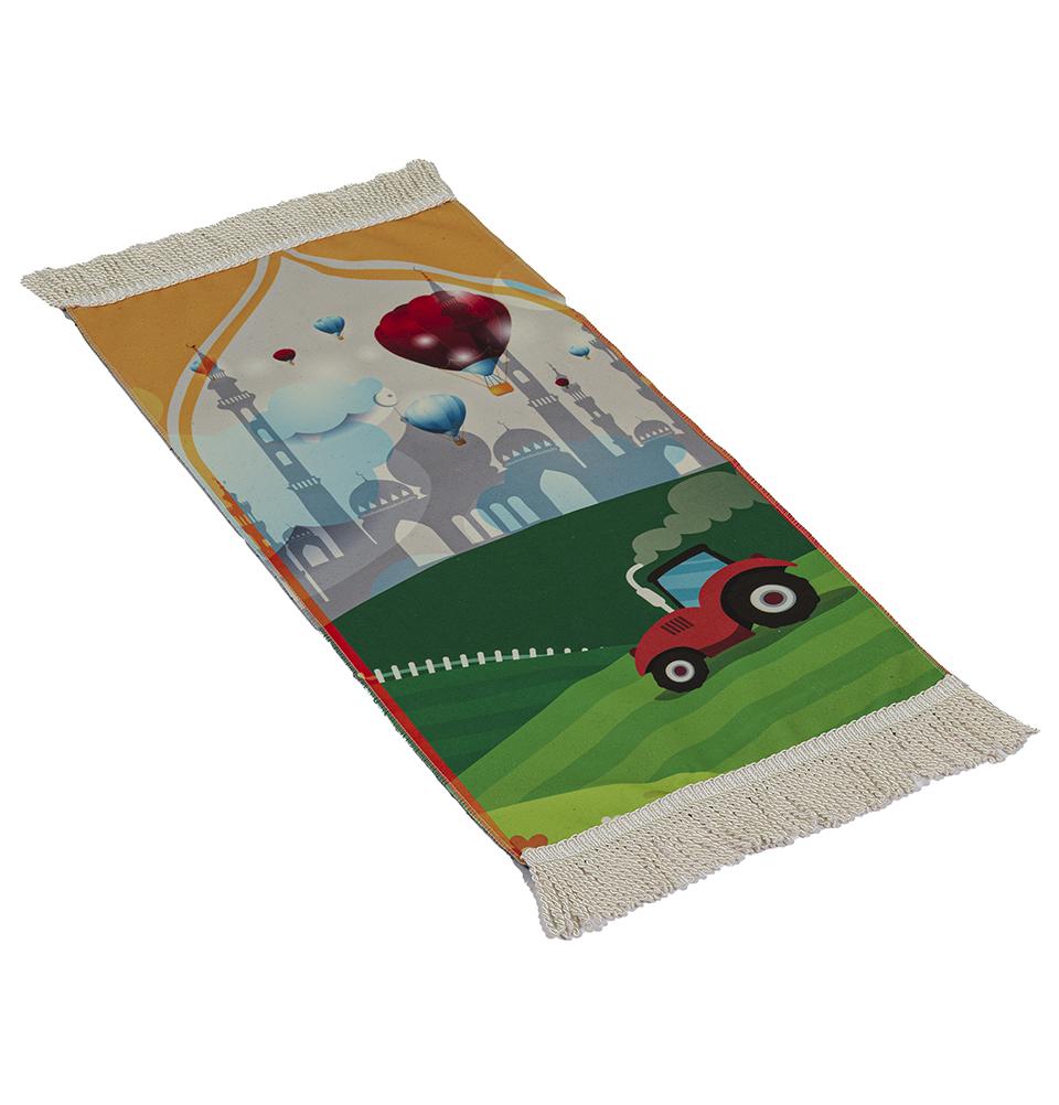 Modefa Prayer Rug Masjid Fields Child Size Islamic Prayer Rug - Fun Digital Print (Masjid Fields)