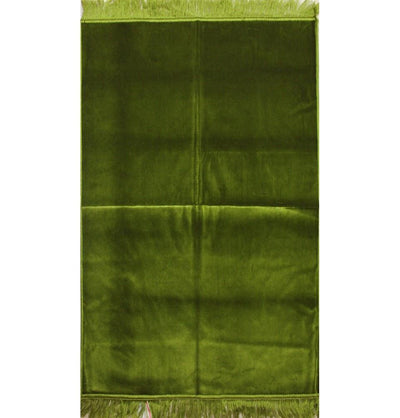 Modefa Prayer Rug Solid Simple Velvet Prayer Rug - Olive Green - Modefa 