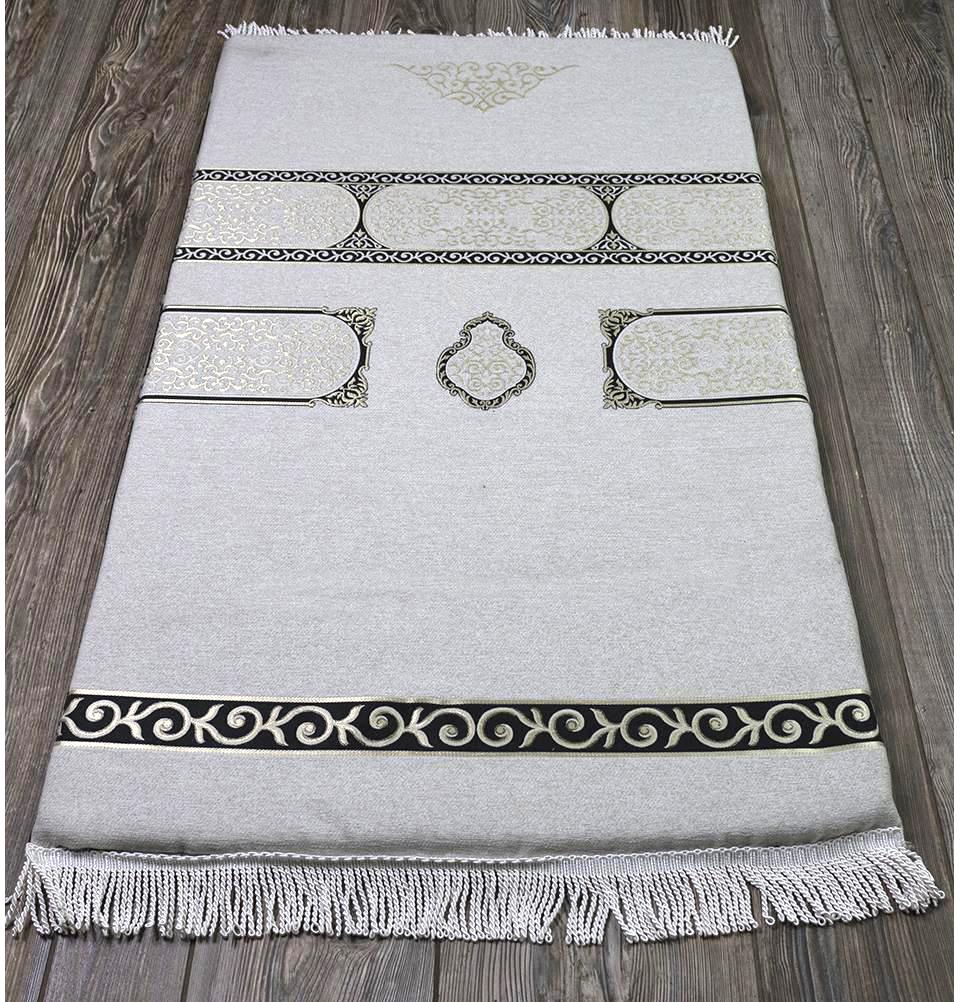Modefa Prayer Rug Pale Beige Foldable Orthopedic Foam Islamic Prayer Rug | Luxury Meccan - Pale Beige