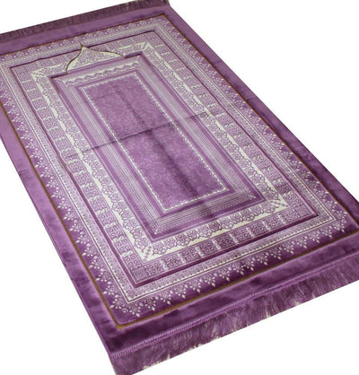 Modefa Prayer Rug Double Plush Wide Extra Large Prayer Rug - Pink - Modefa 