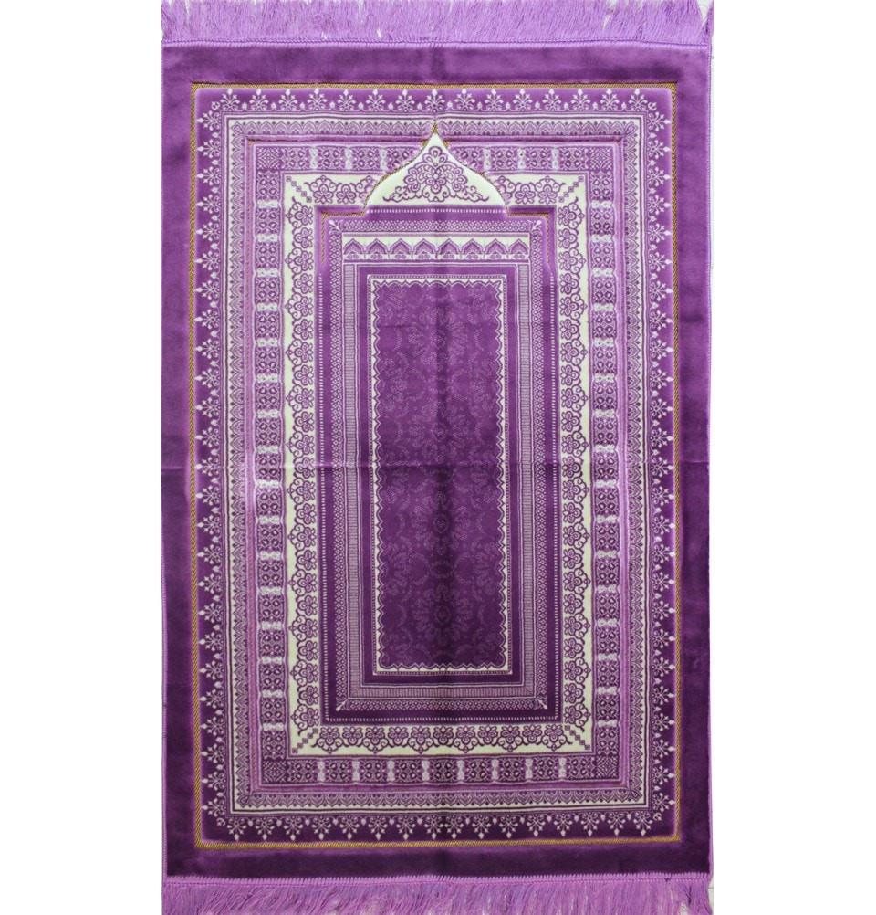 Double Plush Wide Extra Large Prayer Rug - Pink