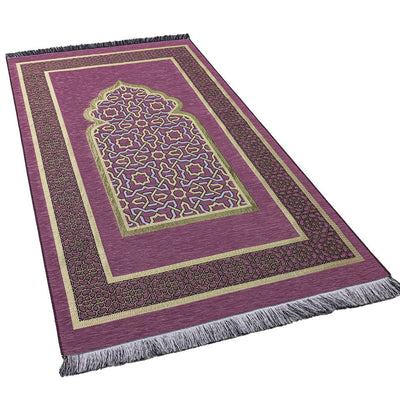 Modefa Prayer Rug Pink Ramadan Gift Box Set - 5 Pieces with Prayer Mat - Pink