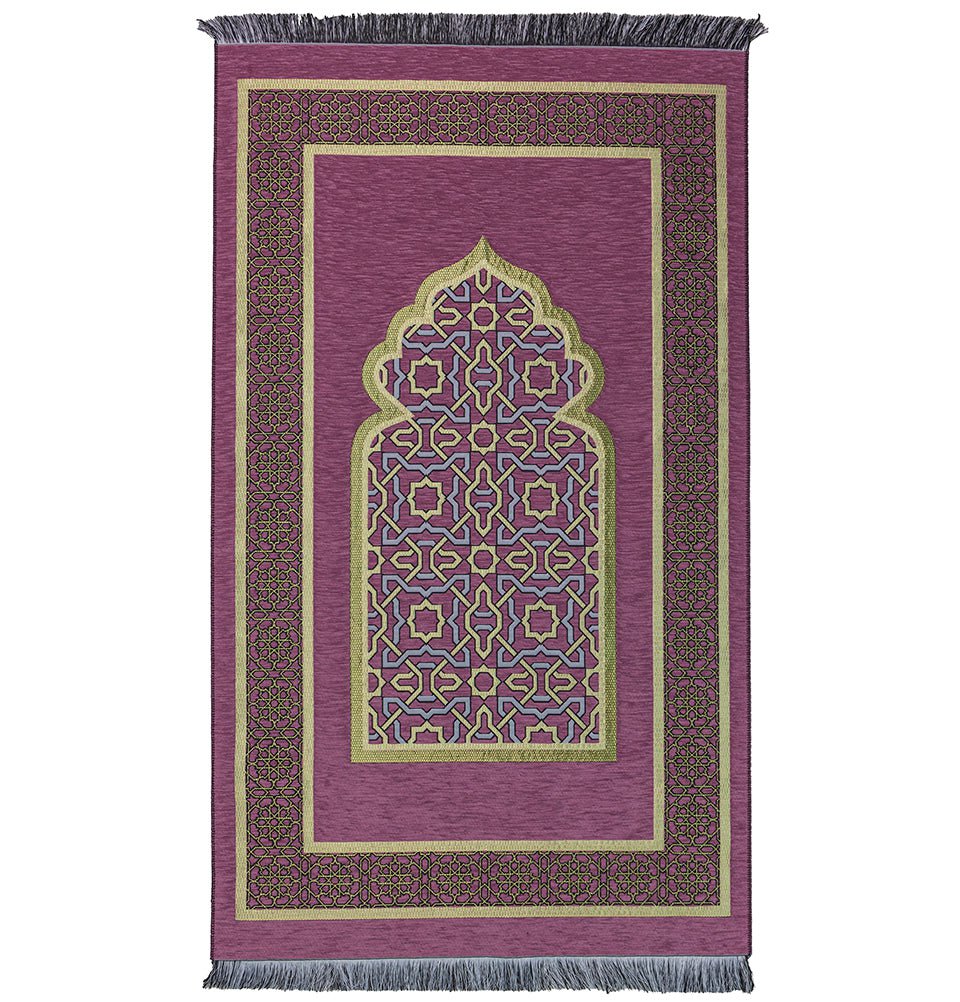 Modefa Prayer Rug Pink Ramadan Gift Box Set - 5 Pieces with Prayer Mat - Pink