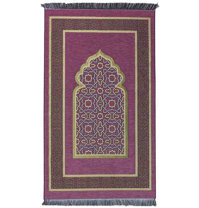Modefa Prayer Rug Pink Ramadan Gift Box Set - 5 Pieces with Prayer Mat - Pink
