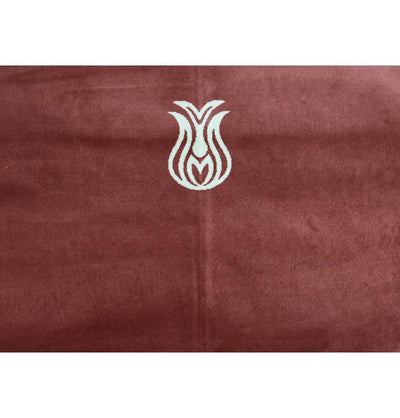 Modefa Prayer Rug Pink Solid Simple Velvet Prayer Rug with Tulip - Rose Pink