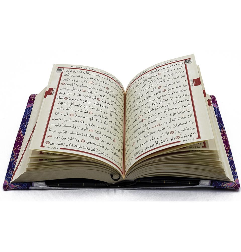 Modefa Prayer Rug Pink/White Luxury Islamic Quran & Prayer Rug 4 Piece Gift Set - Pink/White
