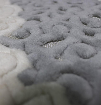 Modefa Prayer Rug Plush Velvet Islamic Prayer Rug Sina - Simple Grey