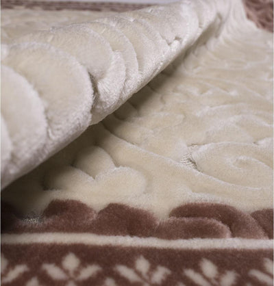 Modefa Prayer Rug Plush Velvet Islamic Prayer Rug Sina - Simple Rose Pink