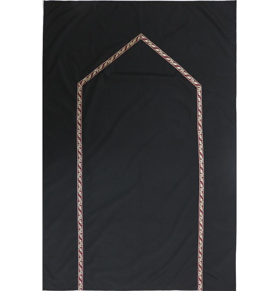 Modefa Prayer Rug Pocket Travel Prayer Mat with Zippered Case - Black
