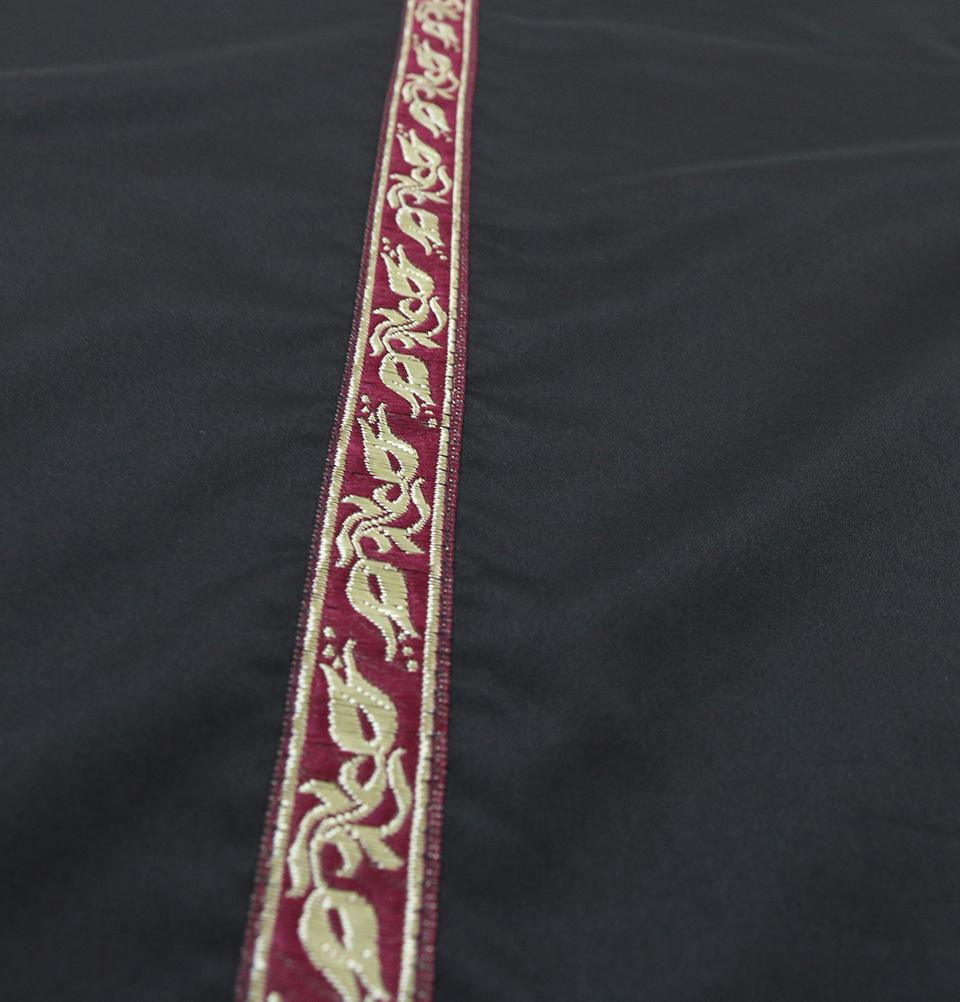 Modefa Prayer Rug Pocket Travel Prayer Mat with Zippered Case - Black