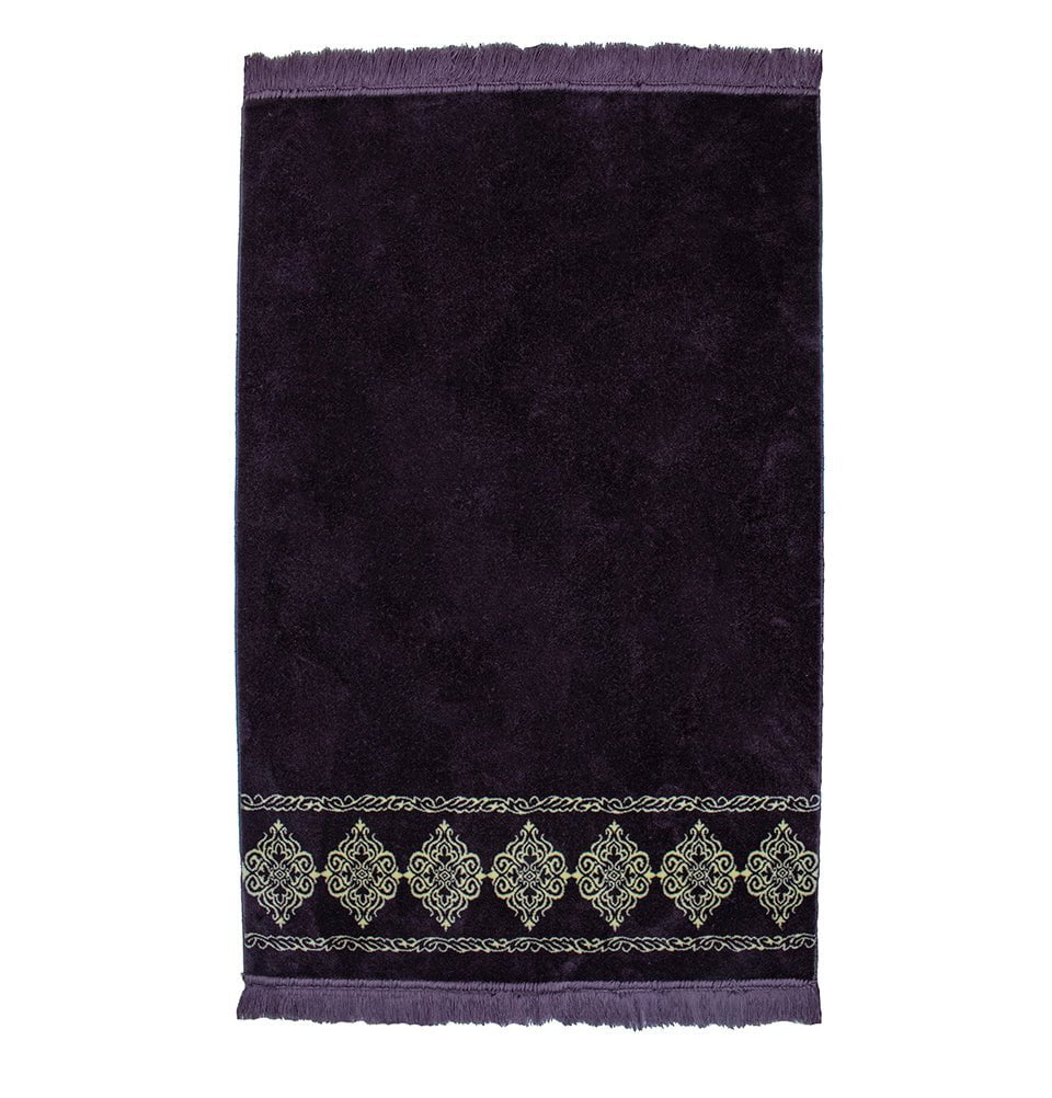 Modefa Prayer Rug Purple Grand Plush Wide Islamic Prayer Rug - Purple