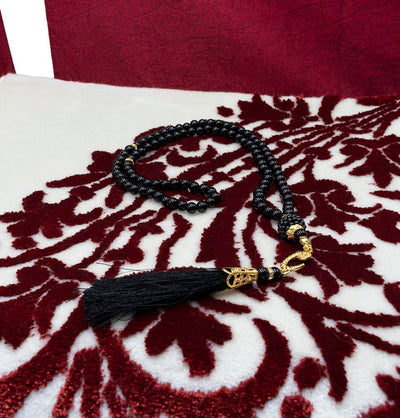 Modefa Prayer Rug Red Eid Gift Set | 5 Piece Set with Prayer Rug & Quran - Red