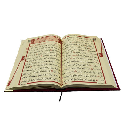 Modefa Prayer Rug Red Eid Gift Set | 5 Piece Set with Prayer Rug & Quran - Red