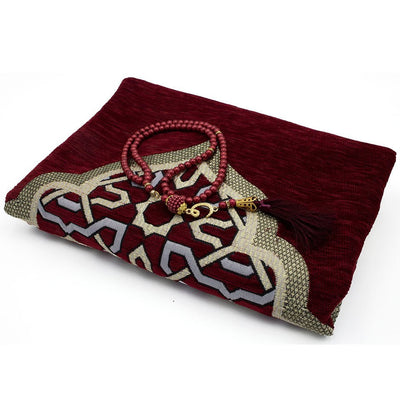 Modefa Prayer Rug Red Ramadan Gift Box Set - 5 Pieces with Prayer Mat -Red