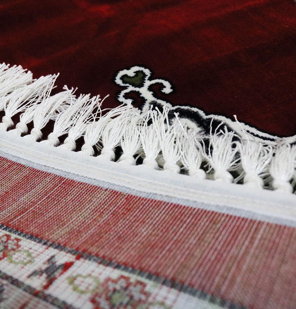 Traditional Floral Kilim Islamic Prayer Rug - Red
