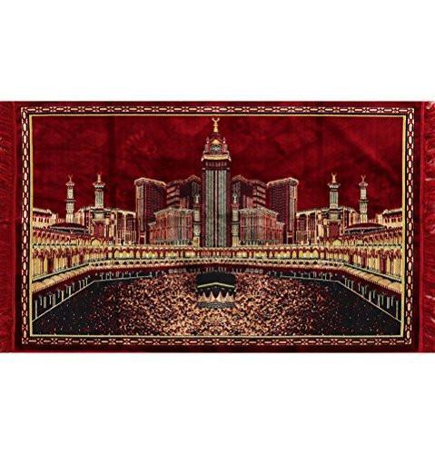 Modefa Prayer Rug Wall Tapestry Multi Person Islamic Prayer Rug Mecca Masjid Al Haram Kaba - Modefa 
