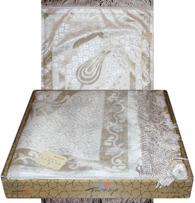 Modefa Prayer Rug Luxury Thin Velvet Prayer Mat Gift Box Set Ottoman Tulip - Modefa 