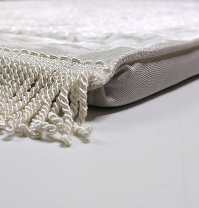 Modefa Prayer Rug White Modefa Orthopedic Foam Prayer Rug - Luxury Velvet White