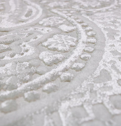 Modefa Prayer Rug White Modefa Orthopedic Foam Prayer Rug - Luxury Velvet White