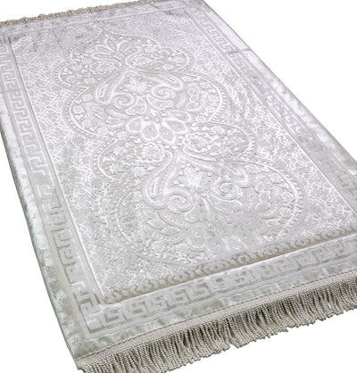 Modefa Prayer Rug White Modefa Orthopedic Foam Prayer Rug - Luxury Velvet White