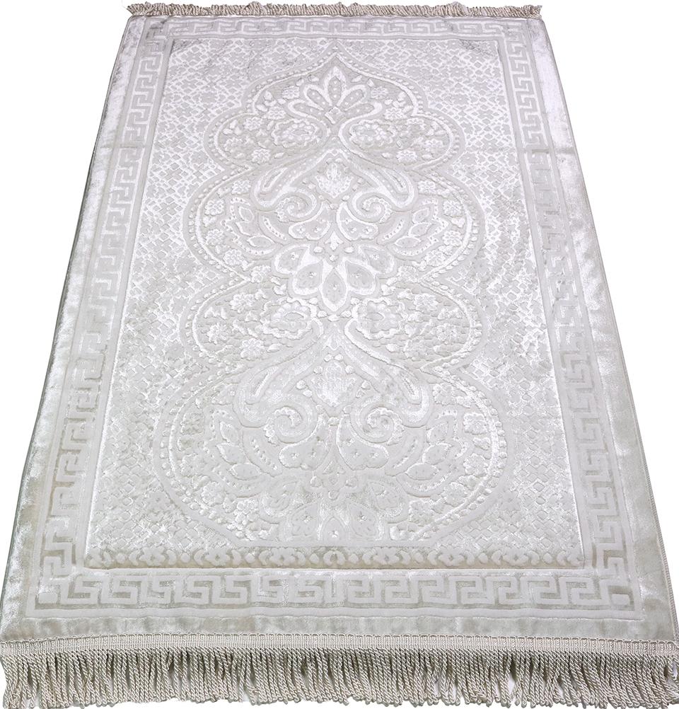 Modefa Prayer Rug White Modefa Orthopedic Foam Prayer Rug - Luxury Velvet White