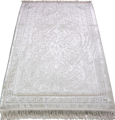 Modefa Prayer Rug White Modefa Orthopedic Foam Prayer Rug - Luxury Velvet White