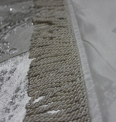 Modefa Prayer Rug Luxury Thin Velvet Prayer Mat Gift Box Set White Silver - Modefa 