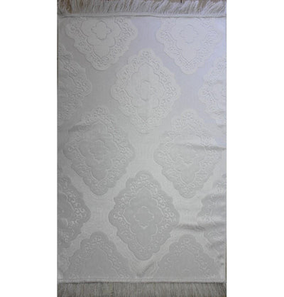 Modefa Prayer Rug Solid Simple Thin Velvet Prayer Rug - White - Modefa 