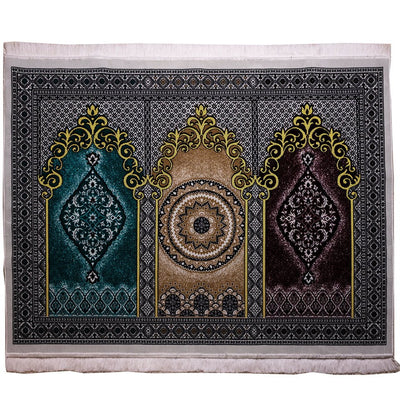 Modefa Prayer Rug Wide 3 Person Prayer Rug Multicolored #17-1