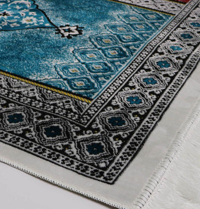 Wide 3 Person Prayer Rug Multicolored #17-4