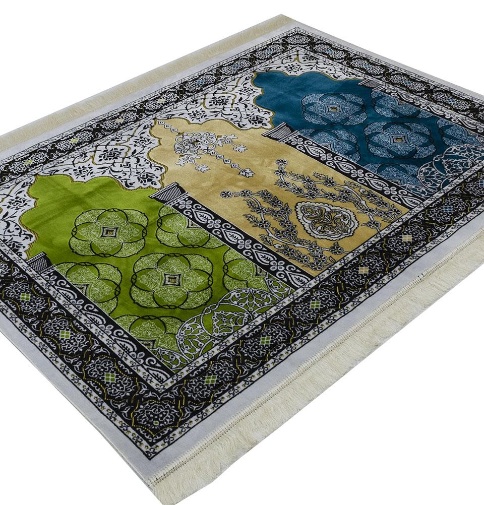 Modefa Prayer Rug Wide 3 Person Prayer Rug Multicolored #17-5