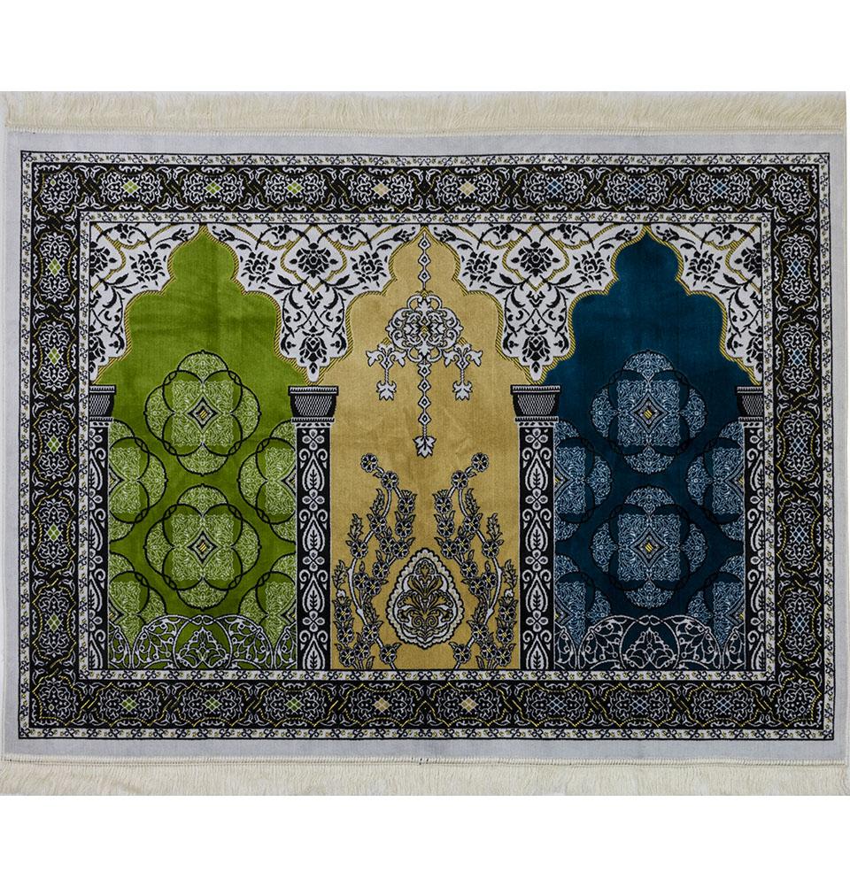 Modefa Prayer Rug Wide 3 Person Prayer Rug Multicolored #17-5