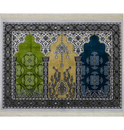 Modefa Prayer Rug Wide 3 Person Prayer Rug Multicolored #17-5