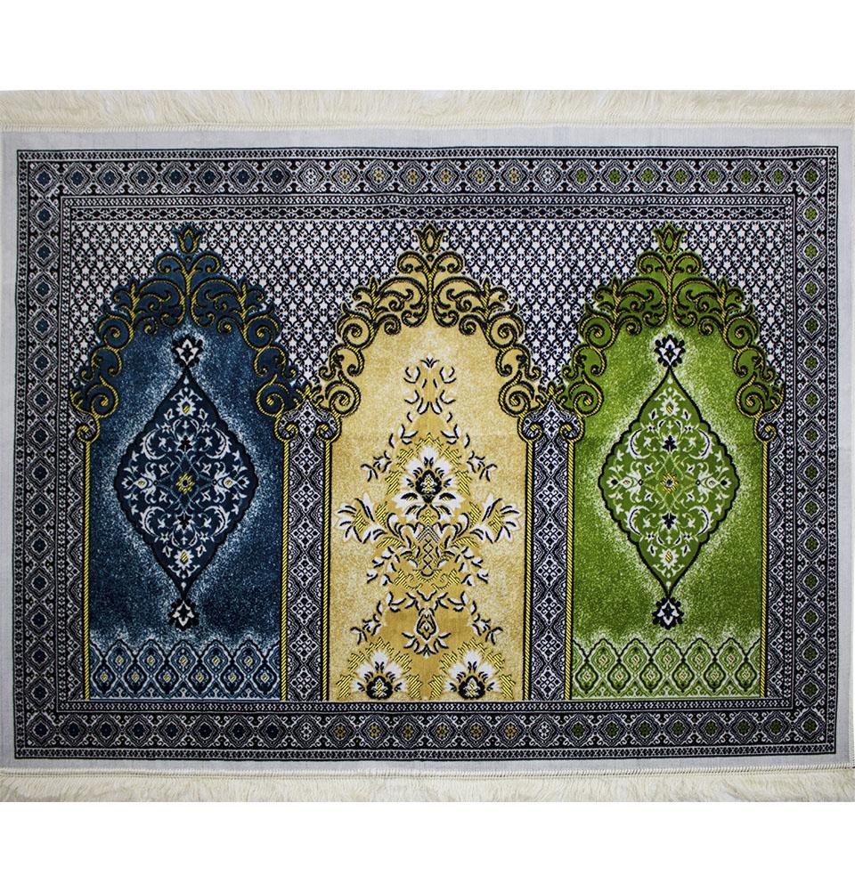 Wide 3 Person Prayer Rug Multicolored #17-7