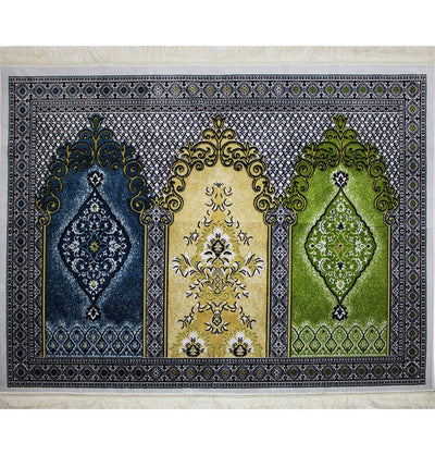 Wide 3 Person Prayer Rug Multicolored #17-7