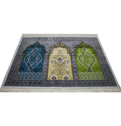 Wide 3 Person Prayer Rug Multicolored #17-7