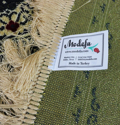 Modefa Prayer Rug Wide 3 Person Prayer Rug Multicolored Kaba #17-3