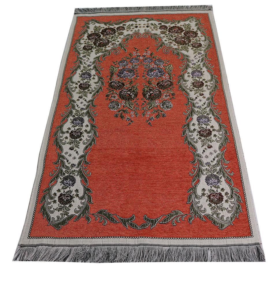 Women's Luxury Islamic Quran & Prayer Rug Gift Set 6 Pieces in Velvet Box - Salmon