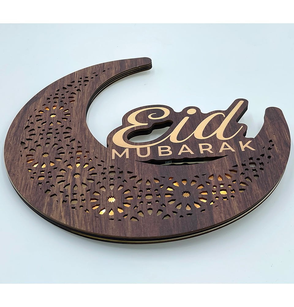 Modefa Ramadan &amp; Eid Party Eid Moon Islamic Holiday Decor | Ramadan Wall Light - Eid Moon