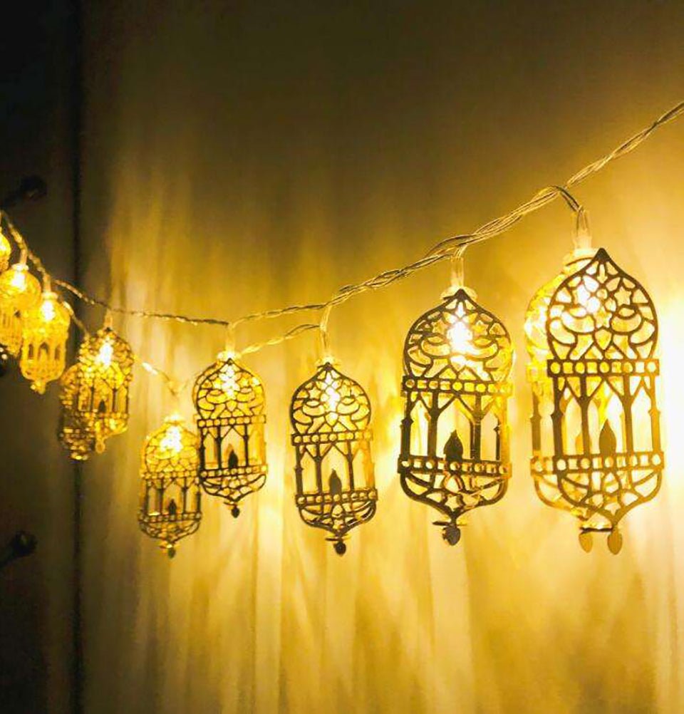 Modefa Ramadan &amp; Eid Party Lantern Islamic Holiday Decor | Ramadan LED String Lights - Lanterns