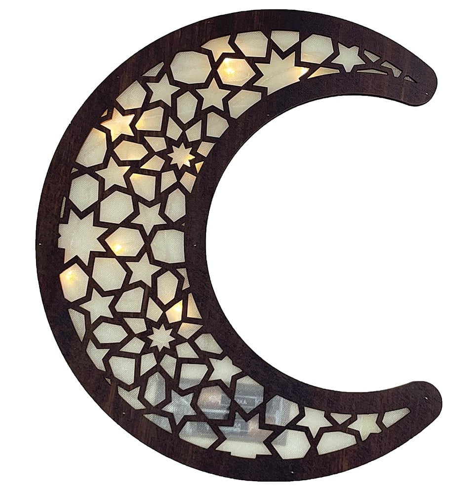 Modefa Ramadan &amp; Eid Party Moon Islamic Holiday Decor | Ramadan Wall Light - Moon