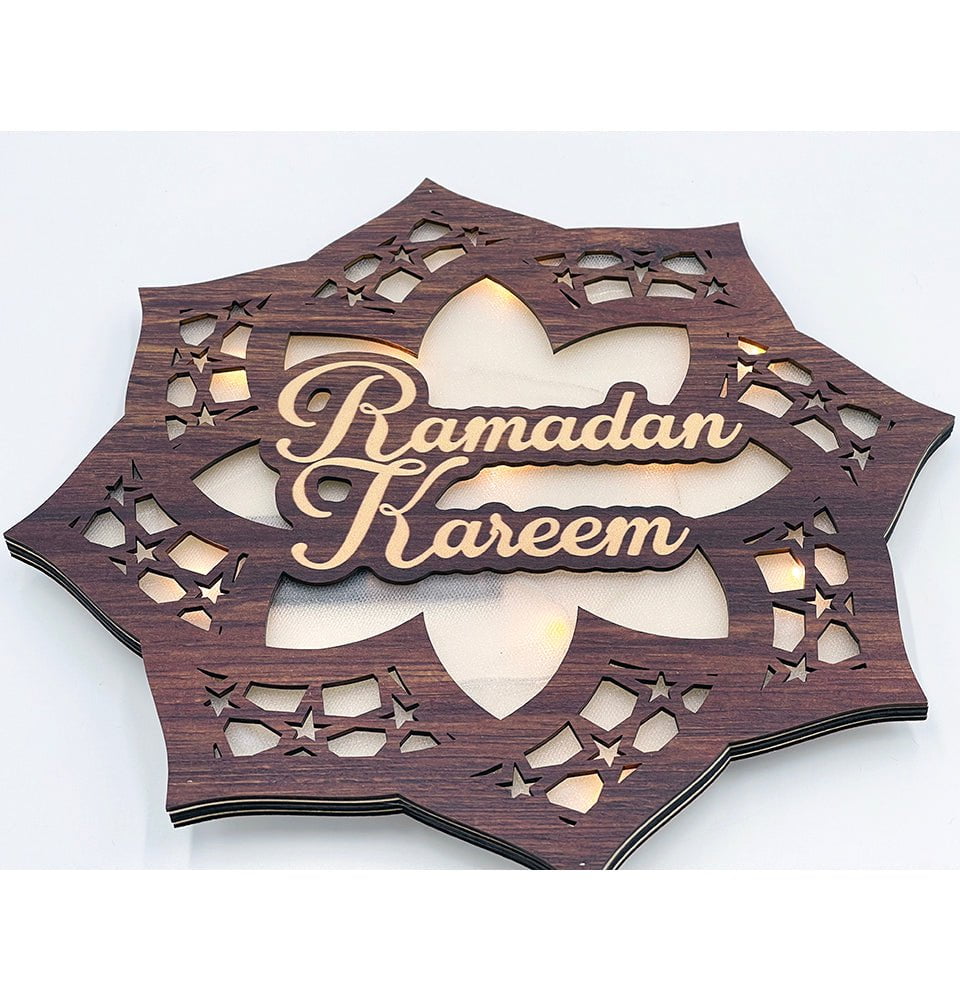 Modefa Ramadan &amp; Eid Party Ramadan Star Islamic Holiday Decor | Ramadan Wall Light - Ramadan Star