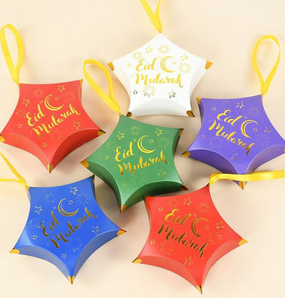 Modefa Ramadan & Eid Party Mini Eid Party Favor Star Boxes