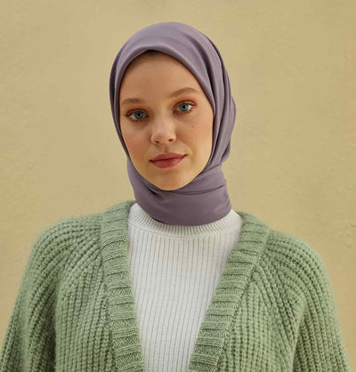 Modefa scarf Lavender Medine Ipek Chiffon Square Hijab - Lavender