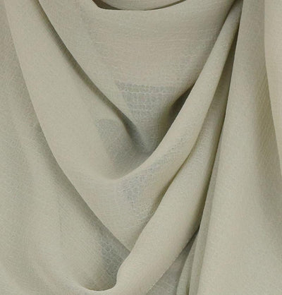 Modefa Shawl Beige Textured Micro Chiffon Hijab Shawl Beige