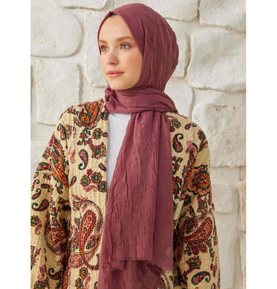 Modefa Shawl Black Cherry Bamboo Viscose Summer Hijab Shawl - Black Cherry